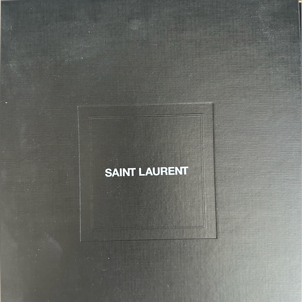 Saint Laurent Tribute Velvet Platform Sandals – Black  – New With Tags - Picture 7 of 9
